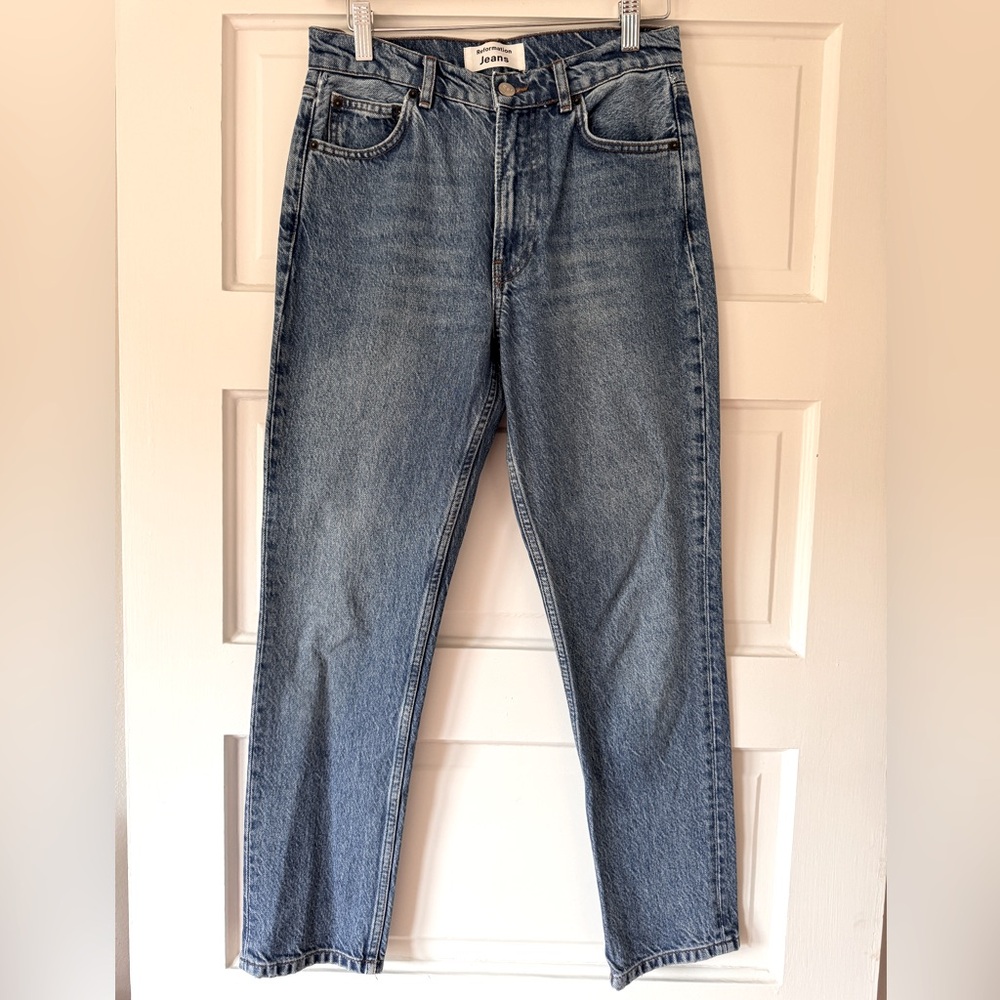 Reformation // Julia Crop High Cigarette Jean in Colorado wash //  26